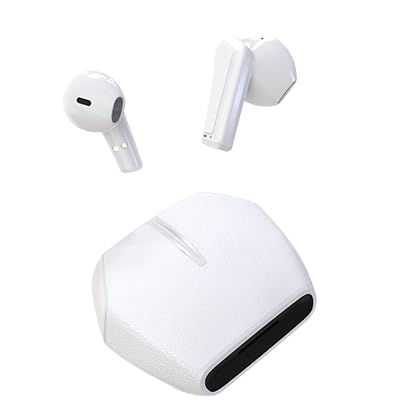 BUDZ Casque à clip TWS999 Blanc pour le sport running et le télétravail