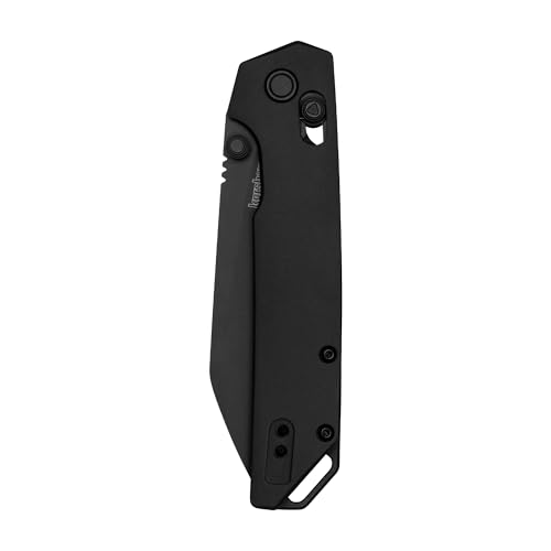 Image of Kershaw Iridium Reverse Tanto Folding Pocket Knife, Sleek 3.4 inch D2 Steel Blade, DuraLock Locking Mechanism, Aluminum Handle, Designed in the USA