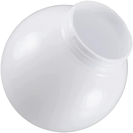 Blow Up Globe Globes For Adults KastLite 14" White Acrylic Lamp Post Globe - 5.25" Neckless Opening (Made In USA) 12 Inch Globe Hurricane Lamp Globes - Foto 10