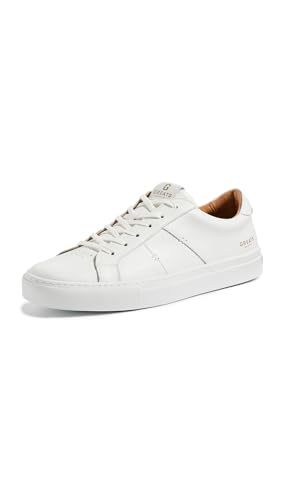 GREATS Men's Royale 2.0 Leather Sneakers, Blanco, 10 Medium US