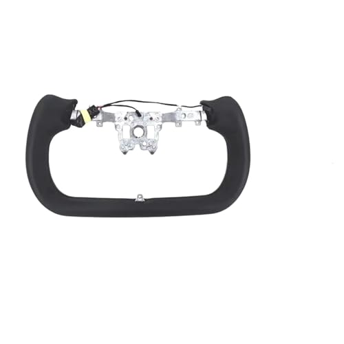 �q�[�^�[�t���X�e�A�����O�z�C�[���t�����[�N�n���h���A�e�X�����f��3�n�C�����h2024 2025�Ή��A�p�[�\�i���C�Y���[�V���O���U�[�J�X�^�}�C�Y�A�N�Z�T���[(377mm Black Stitch)