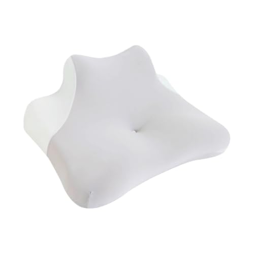 VQK 多機能メモリー枕、メモリーフォーム中空デザイン、頭を安定させ首をサポート、仰向けや横向きで寝る人に適しており、首と肩の圧力を軽減します。 (グレー)