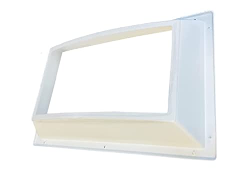 Straight Creek Trading Sct Rv Skylight Bundle - Clear Outer Dome 14" X 22", Flange 17" X 25" And Inner Dome With Window 14" X 22" + Dicor 501Lsw-1 Lap Sealant #TOP3