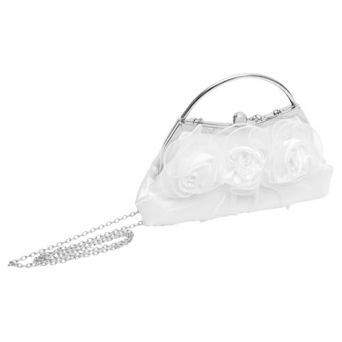 Pochette blanche femme avec bandoulière chaîne amovible pour sublimer vos cocktails