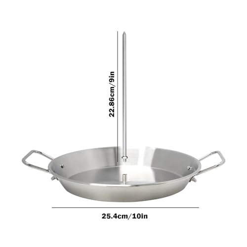 Soporte para brochetas brasileño vertical de acero para parrilla y horno 3