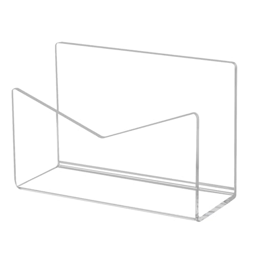 Birtern Porte-courrier Acrylique Organisateur de Courrier Acrylique, Trieur de Courrier Portatif en Acrylique pour Comptoir, Bureau, École, Maison, Bureaux