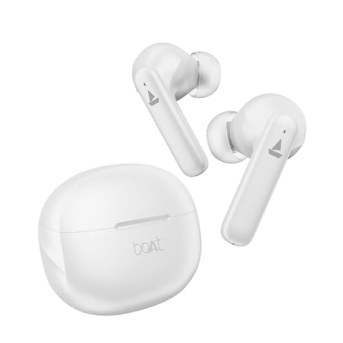 Image of Boat Airdopes 170 TWS in Ear Earbuds with 50H Playtime, Quad Mics Enx Tech, Low Latency Mode, 13Mm Drivers, ASAP Charge, Ipx4, Iwp, Touch Controls & Bt V5.3(Frost White)