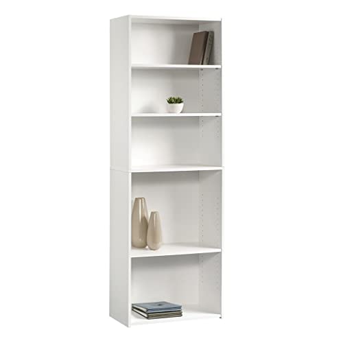 Sauder Beginnings 5-Shelf Bookcase, Soft White Finish #TOP3