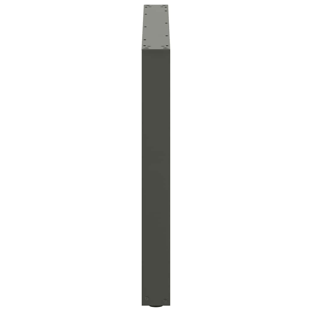 Gambe da Tavolo per Tavolino e Panca, Supporti per Mobili in Metallo a Forma di U con Livellatori Regolabili, Staffe Preforate e Viti per Progetti Fai da Te (100 x (72-73) cm)
