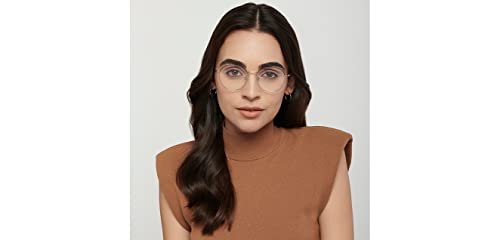 Image of VINCENT CHASE EYEWEAR Zero Power Cut & Antiglare Computer Eyeglasses | Round For Men & Women | Small | VC E13629