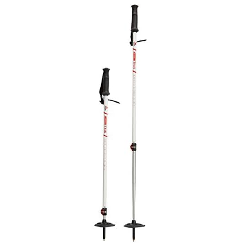 MSR DynaLock Trail 2-Section Alumunium Backcountry Poles, White, 80-140cm