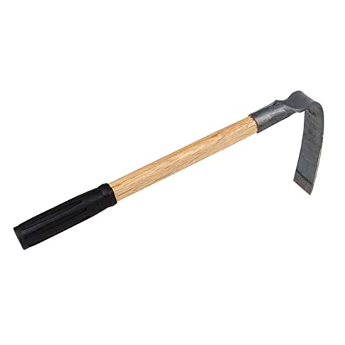 HANABASS Handy Hoe Farm Tools Garden Hoeing Weeding Accessories Long Wooden Handle Steel Hoe for