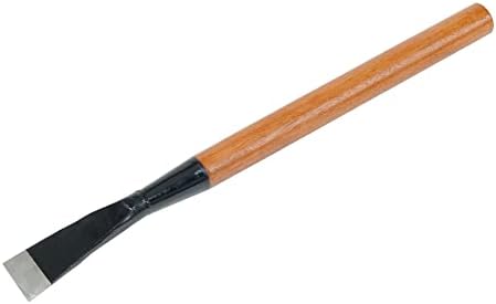 Timber Tuff 24-Inch Steel Bark Spud Manual Log Debarking Tool with Beveled Blade and Comfortable Wooden Handle for Wood and Logging, TMW-08, Natural