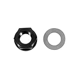 bmw r100rs scrambler Material: titanio PTWOIXMBG Cafe Racer Accesorios Motos Tuerca del Eje Delantero M14X1mm Titanio Compatible con BMW R45 R65 R75 R80 R90 R100(Black)