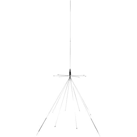 Tram 1411 300-Watt/200 Watt Broad-Band Scanner 25 MHz to 1,300 MHz Super Discone Stainless Steel Base Antenna with Added CB Transmit Bands Cover