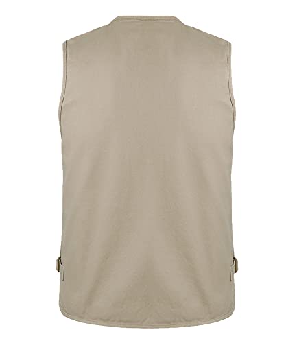 Men's Outdoor Vest Fishing Vest Work Utility Safari Travel Pockets Vest Photo Cargo Fly Summer Vest3