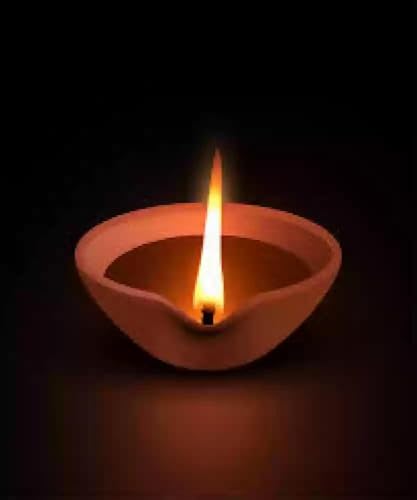 Gwan Natural Clay Traditional Diwali Ke Diya | Earthen Clay Diya | Mitti Ka Diya | Diyas for Pooja(Set of12)