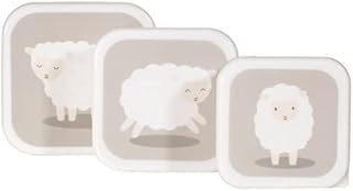 Sass & Belle Louie Lamb Lunch Boxes - Set of 3
