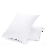 JA COMFORTS Goose Down and Feather Bed Pillows for Sleeping (2 Pack)- Standard/Queen(20IN×28IN) , Filling Weight 37 OZ, Hotel Collection, Goose Down Filling, 233TC Cotton Cover , White