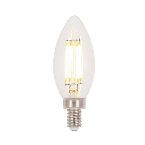 Image of Westinghouse 5271000 4.5 Watt (60 Watt Equivalent) B11 Dimmable Clear Filament LED Light Bulb, Candelabra Base