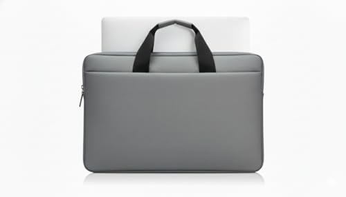 Image of 15.6 inch Laptop Sleeve with Handle - Water Resistant Case for MacBook HP Dell Lenovo (Black,Grey)