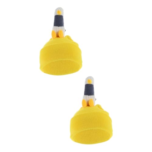 Housse de casque de ski noir et jaune élastique Toyvian x2