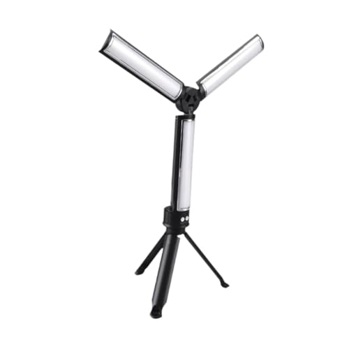 perfeclan Linterna de Camping con soporte regulable, Flexible, 3 luces para tienda de campaña, luz de trabajo para pesca, taller de trabajo en garaje al aire