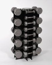 Vertical Dumbbell Rack w/ 3 lb.-50 lb. Dumbbells