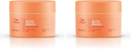 Image of Wella Professionals Invigo Nutri-Enrich Hair Mask | 150 ml | Nourishing, Hydrating Hair Treatment for Dry & Damaged Hair | With Goji Berry Nutrients (Pack of 2)
