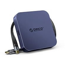 ORICO Czytnik kart SD USB-C SD, magnetyczny czytnik pamięci SD 3.0, ze złączem USB C 100 W, typ C 5 Gbps, 3,5 mm AUX, kompatybilny z iPhone 17/16/15, 104 MB/s transmisja danych AIR5C