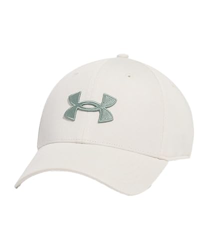 Under Armour Men's Blitzing Cap Stretch Fit, (279) Stone / / Silica Green, Medium/Large