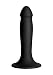 Doc Johnson Vac-U-Lock - Smooth - Silicone - 6.5 in. Long and 1.5 in. Wide - F-Machine, O-Ring Harness, and Vac-U-Lock Harness Compatible Silicone Dildo, Black