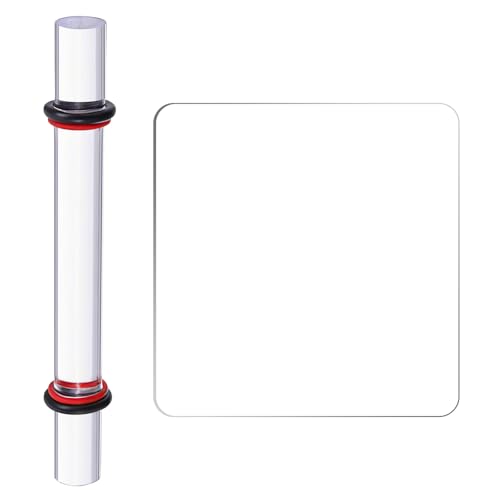 Funver 2PCS Outils de Modelage en Acrylique pour Argile Autodurcissante avec Rouleau Lisse et Plaque Transparente, Accessoires Créatifs Durables pour...