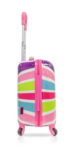 Image of ADSON Abs Kids Trolley 360 Rotating Luggage 360 Degree Wheels Princess Non-Breakable 20 Inch Kids Hardsided Suitcase with 4 Wheels, 360 Degree Wheel Travel Trolley Bag