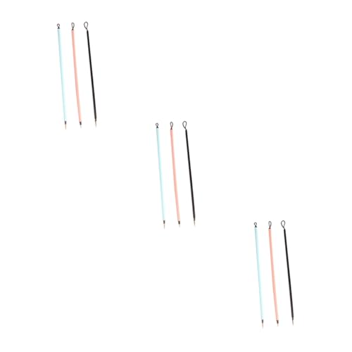 HOMSFOU 3sets Chinese Calligraphy Brush Set Fine Line Painting Brush for Chinese Art Line Art Multi-Function Portable Tip Paint 3pcs*3