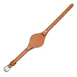 Cinturino in pelle da 8 mm compatibile con cinturino da donna Fossil ES3077 ES2830 ES3262 ES3060 ES4119 ES3148(Light brown-silver)
