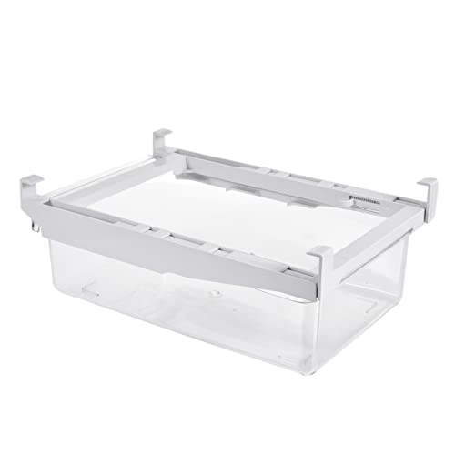 Ditanpu Organizador Cajón Nevera, Organizador Cajón Nevera Extraíble, Organizador Cajón Nevera Extraíble, Organizador Nevera Transparente para Huevos Fruta