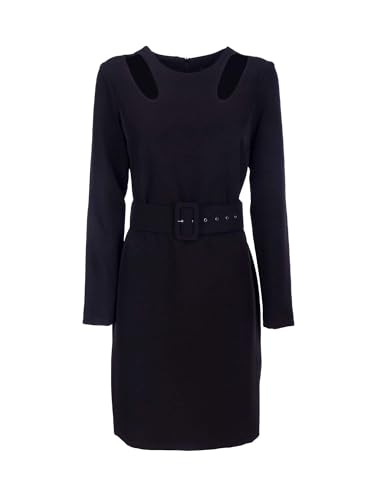 Robe femme noire Fracomina en tissu premium fluide