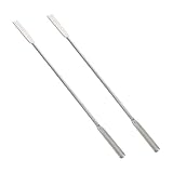 Cabilock 2 pièces Micro Cuillères de Laboratoire Acier Inoxydable Spatule Double Extrém...