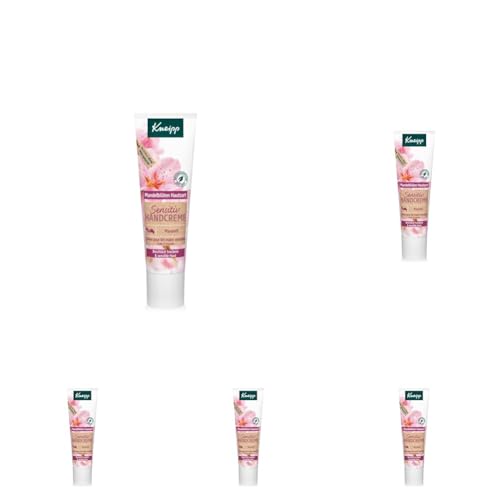 Kneipp Sensitiv Handcreme Mandelblüten Reisegröße - nährende Lotion mit reichhaltiger Sheabutter, Mandelöl & Vitamin E - natürlicher Pflegeöl-Komplex - für trockene & sensible Haut - 20ml