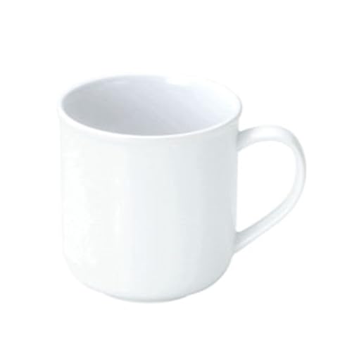【公式】OGISO(おぎそ) アウトレット 280cc 大きめハンドル付き 子供用 コップ カップ 大容量 子ども食器 食洗機 電子レンジ 割れにくい 軽い 陶磁器 強化磁器 保育園 ホワイト