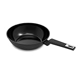 SOGO Sartén Wok Antiadherente 28cm Aluminio Forjado Gold Series - Revestimiento QuanTanium 3 Capas - Compatible con Inducción, Gas y Vitro - Mango Ergonómico Anticalor y Apta Lavavajillas