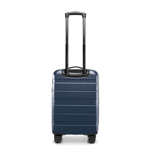 Comodo Line Suitcase Hand Luggage Set ABS Telescopic Handle TSA Lock 4 Double Wheels, Darkblue, Handgepäck, carry-on luggage4