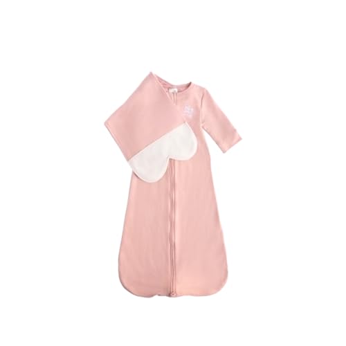 Image of The Butterfly Swaddle: Safe Organic Newborn Baby Sleep Sack & Wrap Blanket | Natural Transitional Accessory for Calming Sleep Support (Blushing Pink, Preemie (4-7 lbs))
