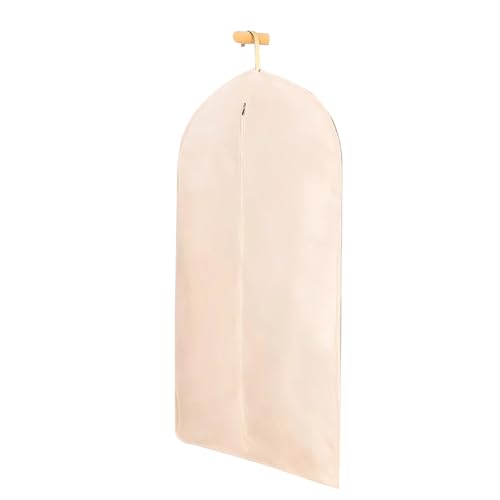 Premium Garment Bag for Hanging Clothes, Dustproof & Breathable Cotton, Zippered Storage for Coats, Jackets, Shirts - 58x130cm (23x51in) - Travel & Closet Organizer