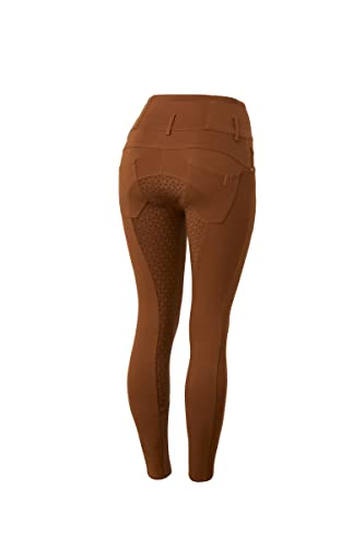 HORZE レディース Tara フルシート シリコングリップパンツ ストレッチ ハイウエスト 4ポケット