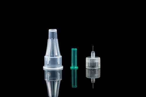 MedicalGut Sterile Einweg-Nadeln 31G (0,25 x 8 mm) – 100 Stück mit Schutzkappe | Präzisionsnadeln aus Edelstahl für Labor, Industrie, Kosmetik & technische Anwendungen