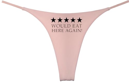 Would Eat Here Again 5 Stars Funny Womens Thong (pack of 1)