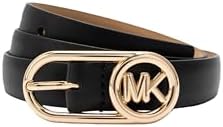 Michael Kors Womens .7 Inch Bubble Buckle Belt, Stylish Accessory for Everyday W