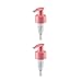 DOMPEL Pump valves, color guava, thread 28/410, made with stainless steel springs and glass balls, Model 303-A1. (Pump heads only, bottles not included) (2)